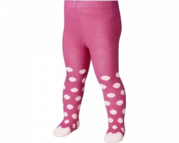 PLAYSHOES - Strumpfhose Punkte in Pink Gr. 62/68